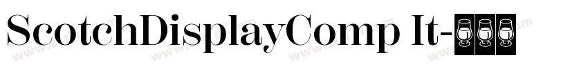 ScotchDisplayComp It字体转换